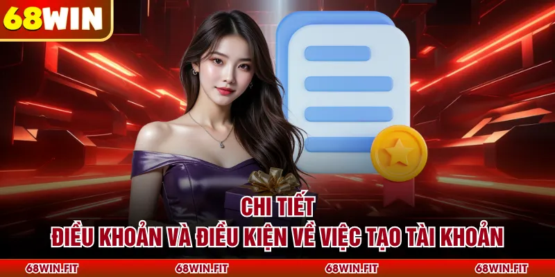 Chi tiết điều khoản và điều kiện về việc tạo tài khoản