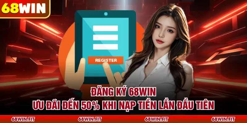 Đăng Ký 68WIN - Ưu Đãi Đến 50% Khi Nạp Tiền Lần Đầu Tiên